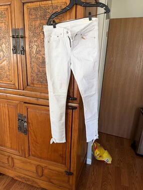 rag & bone White Skinny Stretch Jeans